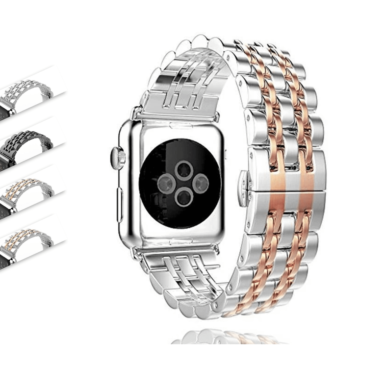 Untitled-13_b643ec9f-8864-4c53-ac19-3bffc1b4e88b.png Pure Silver Luxury Two Tone Links Stainless Steel A 7 6 5 4 - Image 1